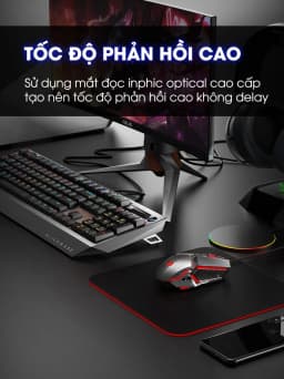 Thumbnail Chuột máy tính gaming SIDOTECH W2PRO có dây silent chống ồn 7 nút bấm 8800 DPI có app laptop pc 4
