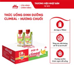 Thumbnail Climeal - Thức uống dinh dưỡng - Thùng 24 hộp 190ml - Hương chuối 2