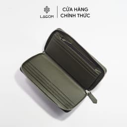 Thumbnail Clutch Da Thật LAGOM Forest Zippy kèm móc đeo tay 2