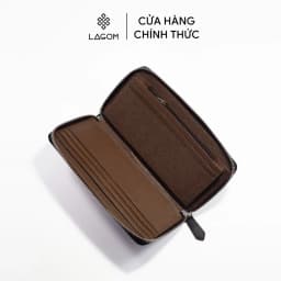 Thumbnail Clutch Da Thật LAGOM Forest Zippy kèm móc đeo tay 3