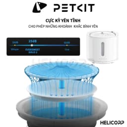Thumbnail [Có App] Máy Lọc Nước Cho Chó Mèo Bơm Không Dây PETKIT Solo 2 - HeLiPet 4