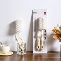 Thumbnail Cọ bình sữa núm ti Silicon, mút cao cấp gồm 4 chi tiết có tay cầm xoay 360 độ dùng cho mọi loại bình 1
