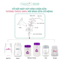 Thumbnail Cổ Nối Máy Hút Sữa Cổ Rộng 3 Chi Tiết Thương Hiệu Maymom, Tương Thích Máy Spectra, Avent, Fazt, Rozabi 2