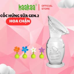Thumbnail Cốc hứng sữa cao cấp Gen.2 100/150ml và Nút hoa chặn Haakaa, New Zealand 1