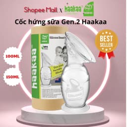 Thumbnail Cốc Hứng Sữa Cao Cấp Silicone Gen.2 100/150ml Haakaa, New Zealand. Thay thế máy hút sữa hiệu quả 2