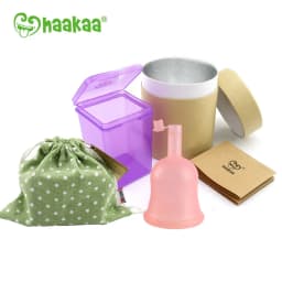 Thumbnail Cốc Nguyệt San Cao Cấp Có Van FlowCup Haakaa, 100% silicone y tế cao cấp, Dung tích 18ml/24ml 3