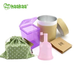 Thumbnail Cốc Nguyệt San Cao Cấp Có Van FlowCup Haakaa, 100% silicone y tế cao cấp, Dung tích 18ml/24ml 4