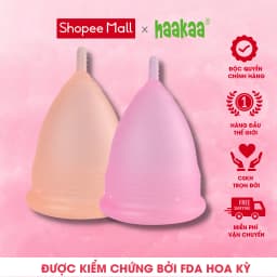 Thumbnail Cốc nguyệt san cao cấp thân ngắn Flowcup Haakaa. Chất liệu silicone cao cấp, an toàn 1