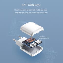 Thumbnail Cốc Sạc 2 Cổng USB Wook RT-K9 2.1A Kèm Cáp 1m Hàng Chính Hãng 1