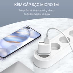 Thumbnail Cốc Sạc 2 Cổng USB Wook RT-K9 2.1A Kèm Cáp 1m Hàng Chính Hãng 2