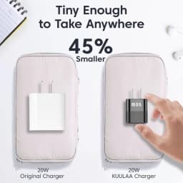 Thumbnail Cốc sạc nhanh 
KUULAA 20W QC PD 4.0 3.0 USB type C thích hợp cho Iphone 15plus pro max Xiaomi Huawei 3