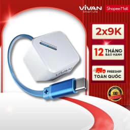 Thumbnail Cốc Sạc Nhanh VIVAN Super 4s Công Suất 20W Tích hợp cáp sạc Type C cuộn gọn thông minh 1