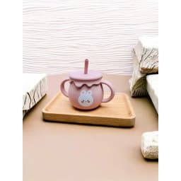 Thumbnail Cốc Tập Uống, Tập Hút Silicon Thực Phẩm 3 Giai đoạn KidsWorld Tặng Kèm Nắp Cho Bé 4