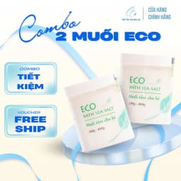 Thumbnail Com bo 2 lọ Muối tắm bé Sinh Dược Eco 400g 2