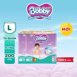 Thumbnail Combo 02 tã quần Bobby Siêu Khô Thoáng - 100% Thoáng Khí Mega Jumbo M112/L96/XL84/XXL76 2