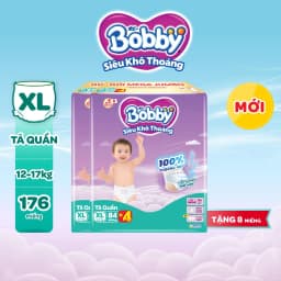 Thumbnail Combo 02 tã quần Bobby Siêu Khô Thoáng - 100% Thoáng Khí Mega Jumbo M112/L96/XL84/XXL76 3