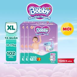 Thumbnail Combo 03 gói tã quần Bobby Siêu Khô Thoáng - 100% Thoáng Khí Jumbo S46/M42/L36/XL32/XXL28/XXXL22 3