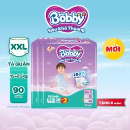 Thumbnail Combo 03 gói tã quần Bobby Siêu Khô Thoáng - 100% Thoáng Khí Jumbo S46/M42/L36/XL32/XXL28/XXXL22 4