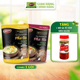 Thumbnail Combo 1 gói Nước dùng Phở Bò 150g và 1 gói Nước dùng Phở Gà 145g [Tặng 1 hũ Sate Tôm Siêu Ngon 100g] 1