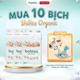 Thumbnail Combo 10 Bịch Tã/Bỉm Babies Organic Mỏng Thoáng, Siêu Thấm Hút, Mềm Mịn, Có Đủ Size NB/S/M/L/XL/2XL/3XL 1