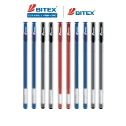 Thumbnail Combo 10 Bút gel Bitex mực xanh, đen, tím, đỏ G04 1
