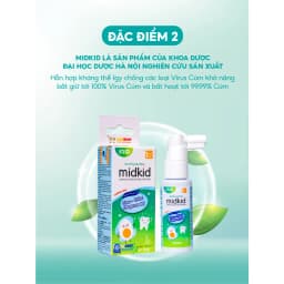 Thumbnail Combo 10 Hộp Xịt chống sâu răng cho bé Midkid vị nho 30ml - Tặng 2 hộp midkid vị nho + Bàn chải điện 4