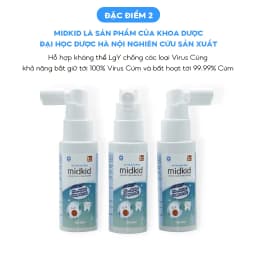 Thumbnail Combo 10 Hộp - Xịt chống sâu răng cho bé Midkid vị nho 30ml cho bé từ 1 tuổi 3