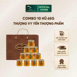 Thumbnail Combo 10 Hũ Yến Chưng Thượng Phẩm 10G Yến Sẵn Không Kèm Hộp 6 Vị Cici Thượng Đỉnh Yến 65G Yến Gia Đình 1