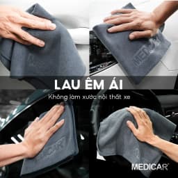 Thumbnail Combo 10 khăn lau Microfiber làm sạch xe hơi và vật dụng trong nhà, không đổ lông, thấm hút x7 trọng lượng khăn 40x40cm 2
