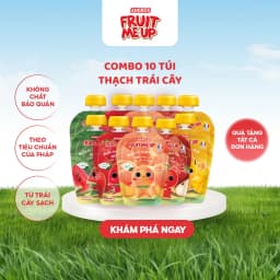 Thumbnail Combo 10 Túi Thạch Trái Cây - 90% Nước Ép Trái Cây Thật - ANDROS FRUIT ME UP - 90g x 10 2