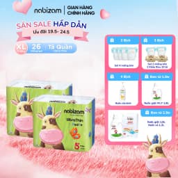 Thumbnail Combo 2 Bịch Tã Quần NABIZAM Ultra Thin Nội Địa Hàn Rãnh Chống Tràn Linh Hoạt Size XL Cho Bé Từ 11-16kg, 26 Miếng/Bịch 1