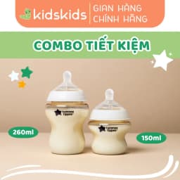 Thumbnail Combo 2 Bình Sữa PPSU Ty Siêu Mềm Tự Nhiên Tommee Tippee Natural Start 150ml & 260ml 1