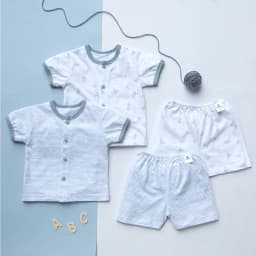 Thumbnail Combo 2 Bộ Quần Áo Cộc Sơ Sinh MIOMIO Cho Bé Trai, Bé Gái (Từ 0 - 24 Tháng), Vải Cotton 2