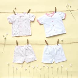 Thumbnail Combo 2 Bộ Quần Áo Cộc Sơ Sinh MIOMIO Cho Bé Trai, Bé Gái (Từ 0 - 24 Tháng), Vải Cotton 3