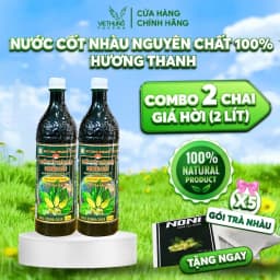 Thumbnail Combo 2 Chai (2 Lít) Nước Cốt Trái Nhàu Nguyên Chất 100%, Hỗ Trợ Tiểu Đường, Giảm Đau Nhức Xương Khớp, Làm Đẹp Da 1