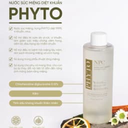 Thumbnail COMBO 2 chai nước súc miệng Phyto làm sạch, khử hôi miệng, tinh dầu thiên nhiên 500ml/chai - NPC PHAR 3