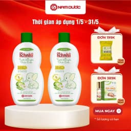 Thumbnail Combo 2 chai Nước tắm gội thảo dược Ích Nhi (0-3 tuổi) bảo vệ bé suốt 24h ngừa rôm sảy, hăm da, mẩn ngứa, 230ml/ 1 chai 1