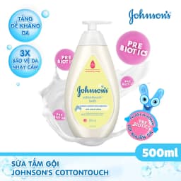 Thumbnail Combo 2 Chai Sữa Tắm Gội Toàn Thân Mềm Mịn Johnson' Baby Bath Cotton Touch 500mlx2 4
