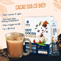 Thumbnail Combo 2 Gói 20g Bột Cacao Sữa Tiện Lợi và Bột Cacao Sữa Dừa Thuần Chay - Heyday Cacao 4
