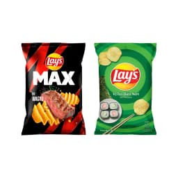 Thumbnail Combo 2 Gói Snack Lay’s Partypack - Lay’s Khoai Tây vị Tảo Biển 90g và Lay’s Max vị Bò Wagyu 75g 1