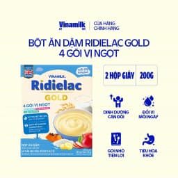 Thumbnail Combo 2 hộp Bột Ăn Dặm 4 gói vị ngọt Ridielac Gold - Hộp 4 gói 50g 1