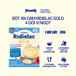 Thumbnail Combo 2 hộp Bột Ăn Dặm 4 gói vị ngọt Ridielac Gold - Hộp 4 gói 50g 2