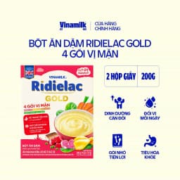 Thumbnail Combo 2 hộp Bột Ăn Dặm 4 gói vị mặn Ridielac Gold - Hộp 4 gói 50g 1