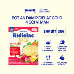 Thumbnail Combo 2 hộp Bột Ăn Dặm 4 gói vị mặn Ridielac Gold - Hộp 4 gói 50g 2