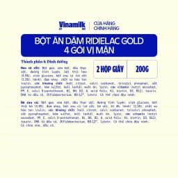 Thumbnail Combo 2 hộp Bột Ăn Dặm 4 gói vị mặn Ridielac Gold - Hộp 4 gói 50g 3