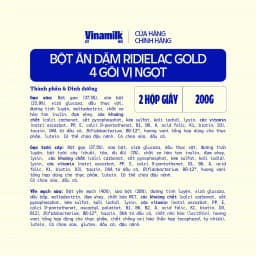 Thumbnail Combo 2 hộp Bột Ăn Dặm 4 gói vị ngọt Ridielac Gold - Hộp 4 gói 50g 3