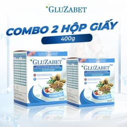 Thumbnail COMBO 2 HỘP GIẤY 400G Gluzabet Tiểu Đường, Bổ Sung Dinh Dưỡng, Giảm Tiểu Đêm, Ăn Ngon Ngủ Ngon 1