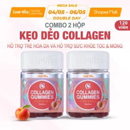 Thumbnail Combo 2 Hộp Kẹo Dẻo Collagen Hỗ Trợ Trẻ Hóa Sáng Da Kết Hợp Biotin, Vitamin C & Vitamin E CoolVita (60 viên x 3g)/hộp 1