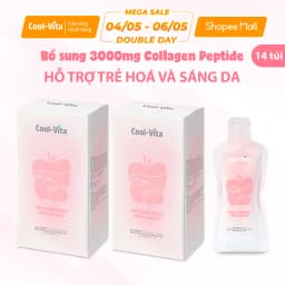 Thumbnail Combo 2 Hộp Nước Uống Collagen Peptide 3000mg Coolvita Hỗ Trợ Trẻ Hóa Sáng Da, Cải Thiện Sức Khỏe Tóc Móng 1