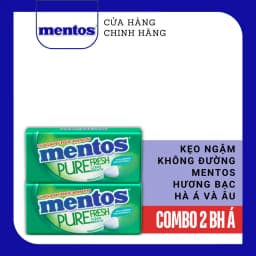 Thumbnail COMBO 2 hộp thiếc kẹo Ngậm Không Đường Mentos Clean Breath (nhiều hương) cho hơi thở thơm mát trong suốt 30 phút 2